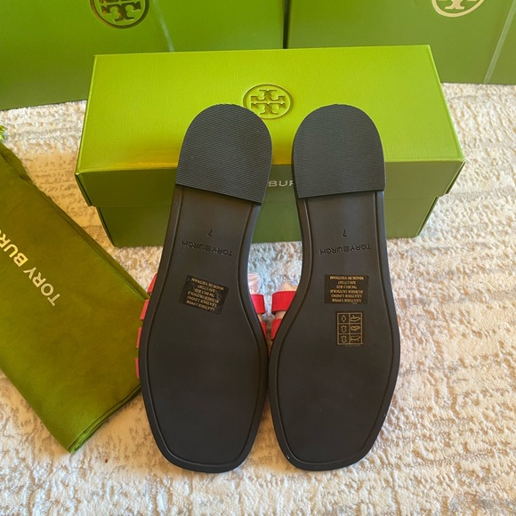 Tory Burch Ines Cage Slide Suede Sandals - Picture 8 of 9